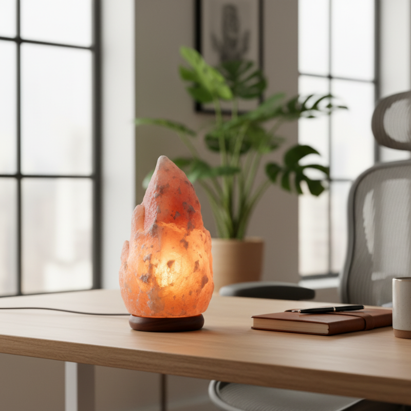 Himalayan Salt Lamp – Raw Flame Shape - Image 2